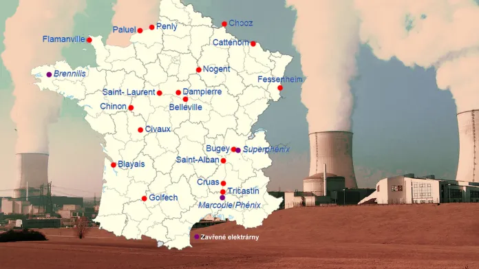 Jaderné elektrárny ve Francii