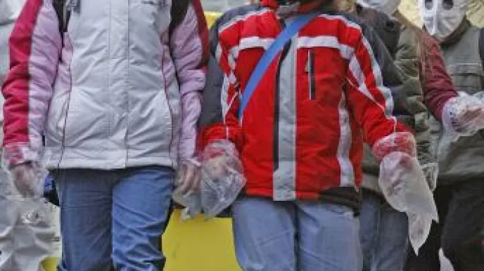 Součástí cvičení Zóna 2008 byla i evakuace dětí ze základní školy v Mohelně na Třebíčsku.