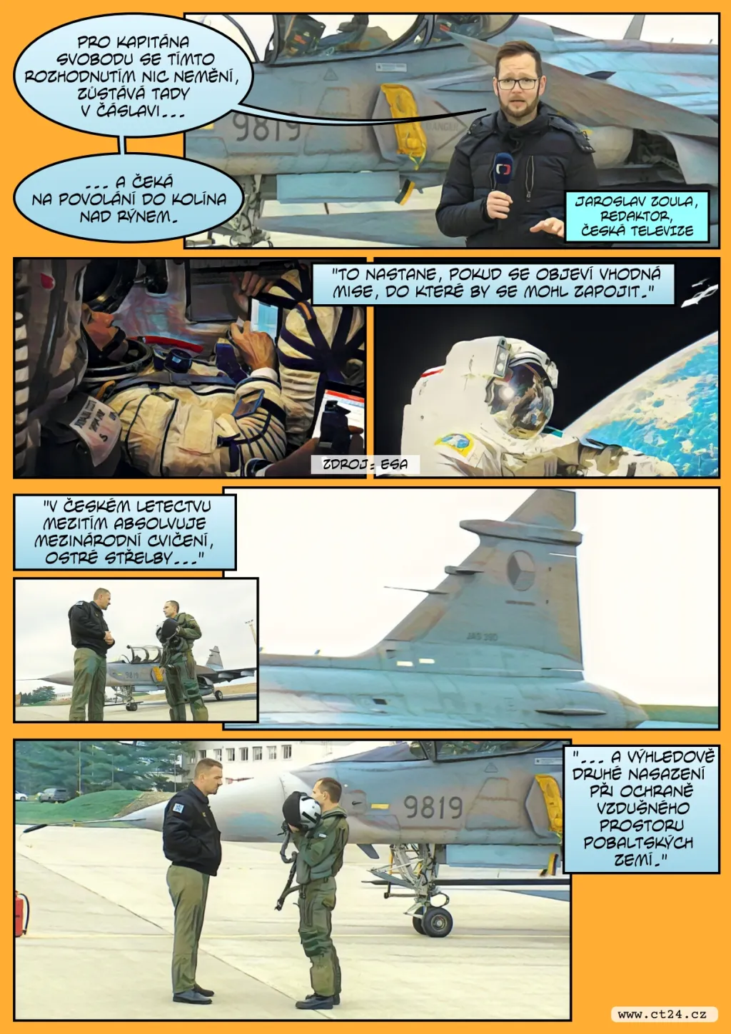 Český pilot se stal astronautem