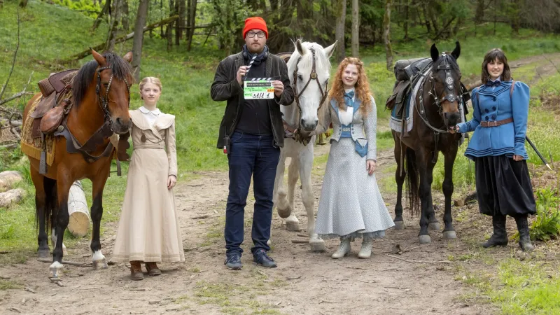 Natáčení pohádky Tři princezny