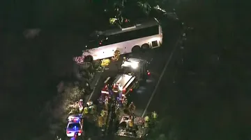 Nehoda autobusu u Los Angeles
