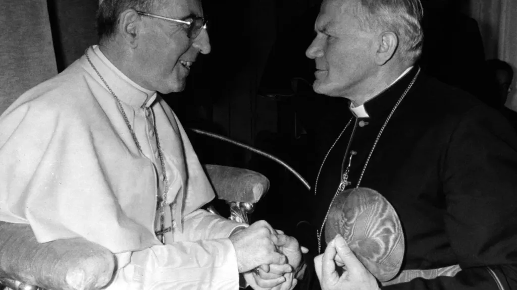Jan Pavel I. s kardinálem Karolem Wojtylou