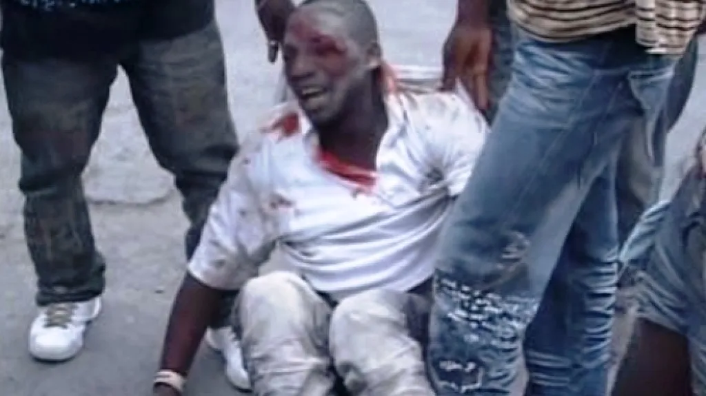 Oběť zemětřesení na Haiti