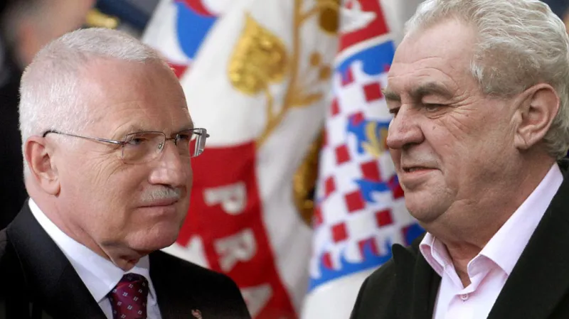 Zeman střídá na hradě Klause