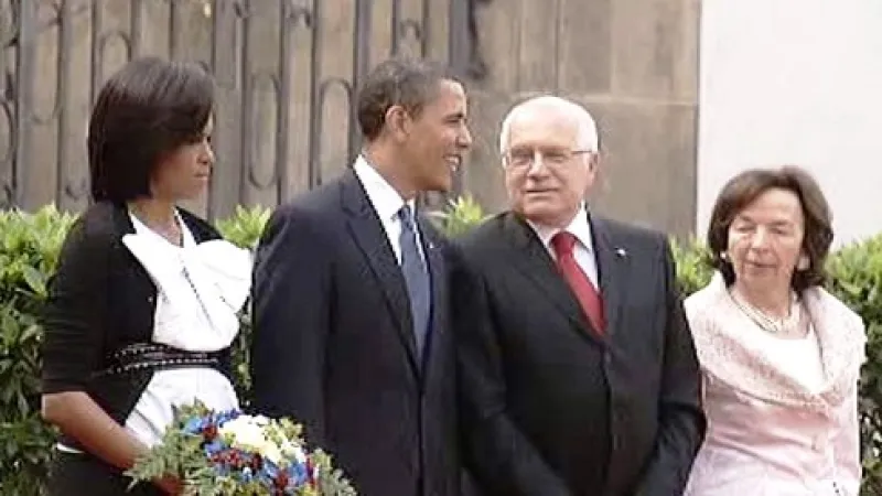Barack Obama na Pražském hradě