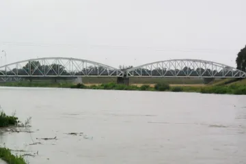 Rozvodněná Odra v Bohumíně