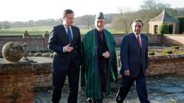 David Cameron, Hamíd Karzáí a Ásif Alí Zardárí