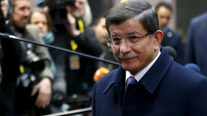 Ahmet Davutoglu v Bruselu