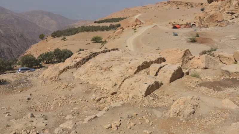 Místo, kde leželo Tharais, dnes