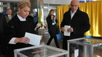 Julia Tymošenková u voleb