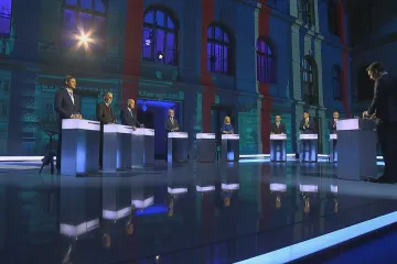 Superdebata ČT prezidentských kandidátů se na závěr zaměřila na ty s největším volebním potenciálem