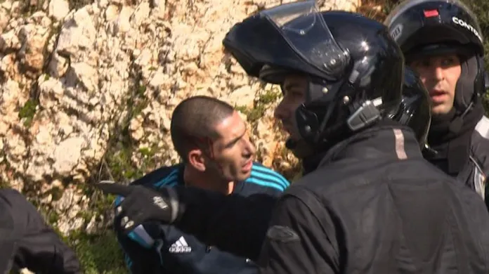 Zadržený palestinský řidič