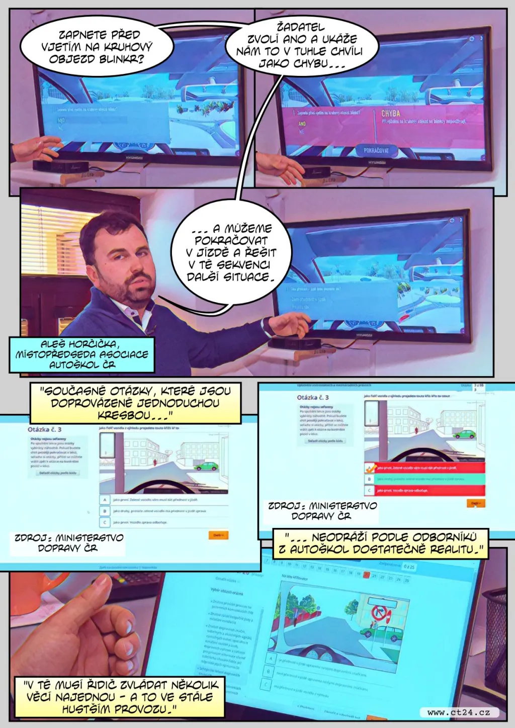 Budoucnost testů v autoškole. Klasické otázky by měly nahradit animace