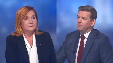 Alena Schillerová (ANO) a Jan Skopeček (ODS)