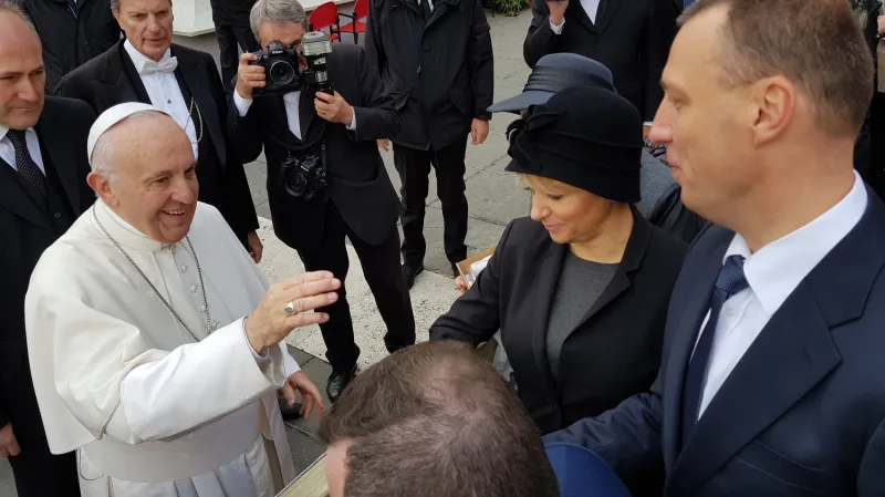 František během setkání s českou delegací