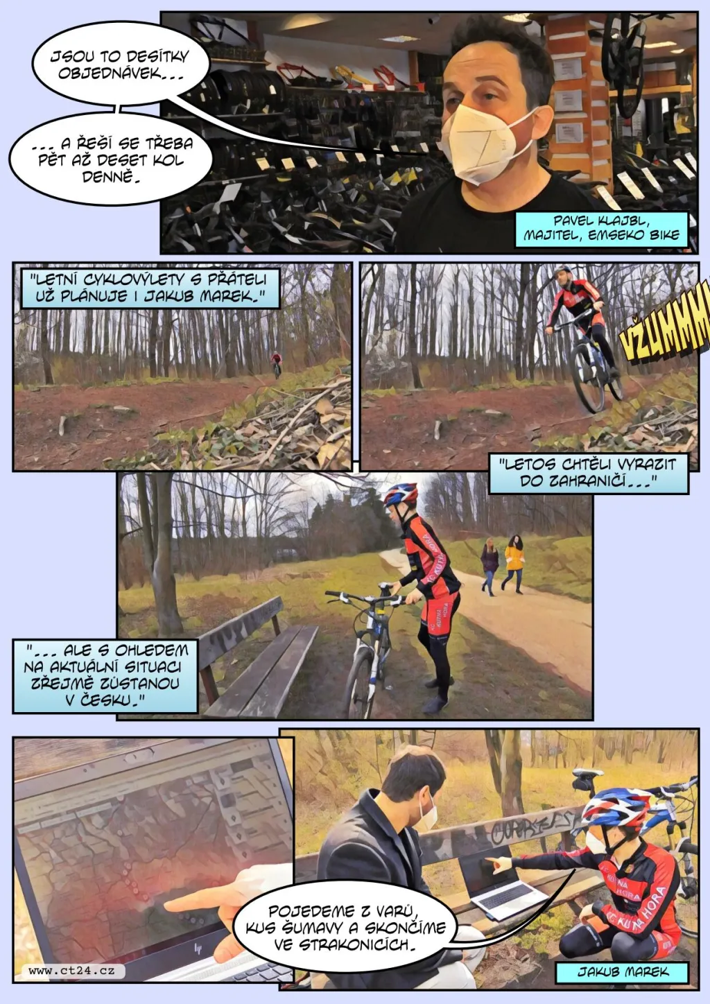 Mnozí obyvatelé Česka vyrazí během dovolené na kolo