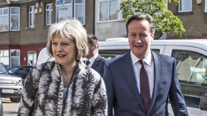 Theresa Mayová a David Cameron