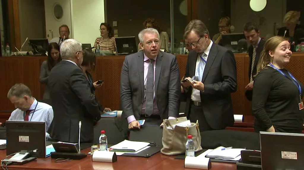 Milan Chovanec na bruselské schůzce ministrů vnitra EU