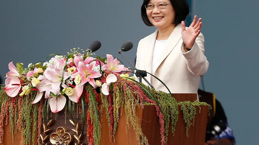 Tchajwanská prezidentka Cchaj Jing-wen