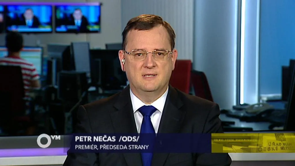 Premiér Petr Nečas