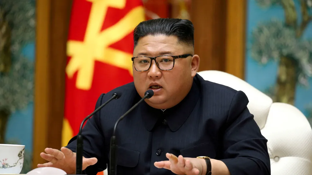 Kim Čong-un na snímku zveřejněném 11. dubna 2020