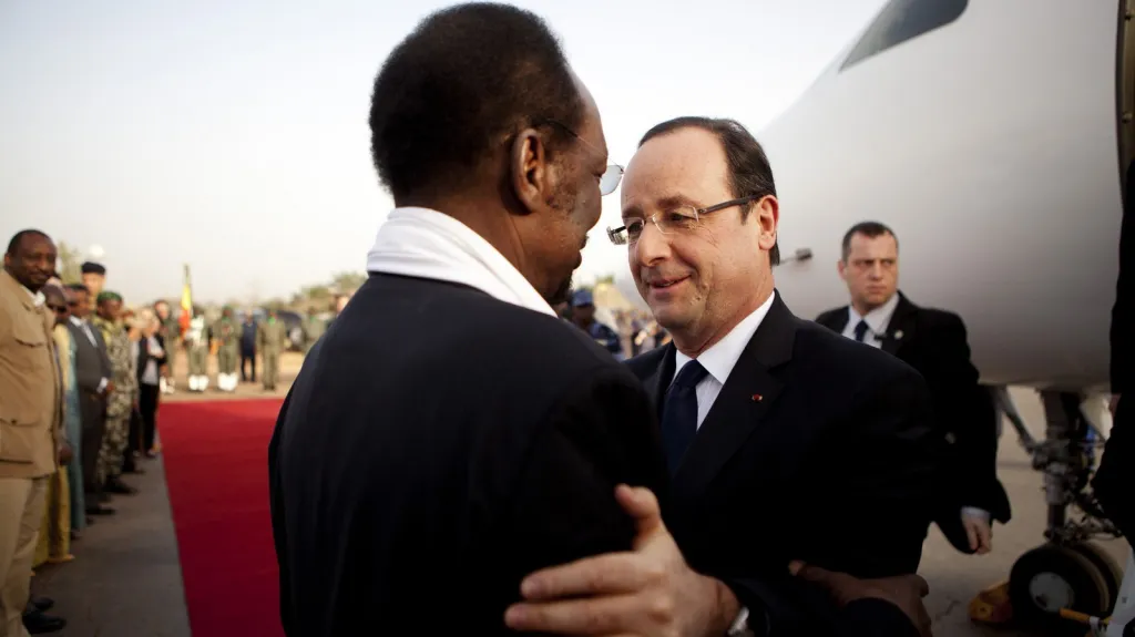 Setkání prezidentů Mali a Francie