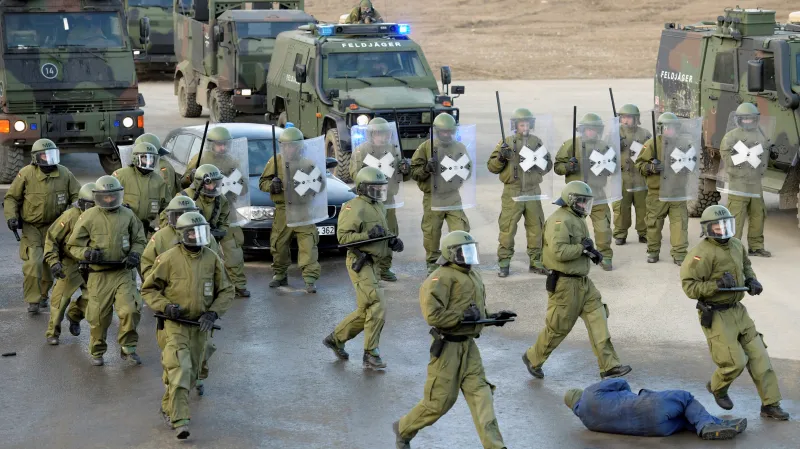 Cvičení německé armády