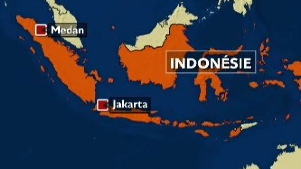 Mapa Indonésie