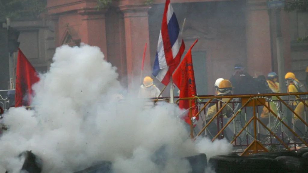 Thajští demonstranti