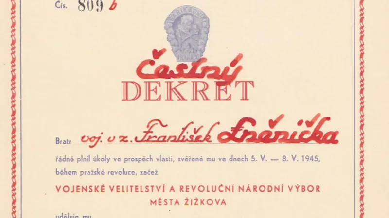 Dekret Františka Lněničky