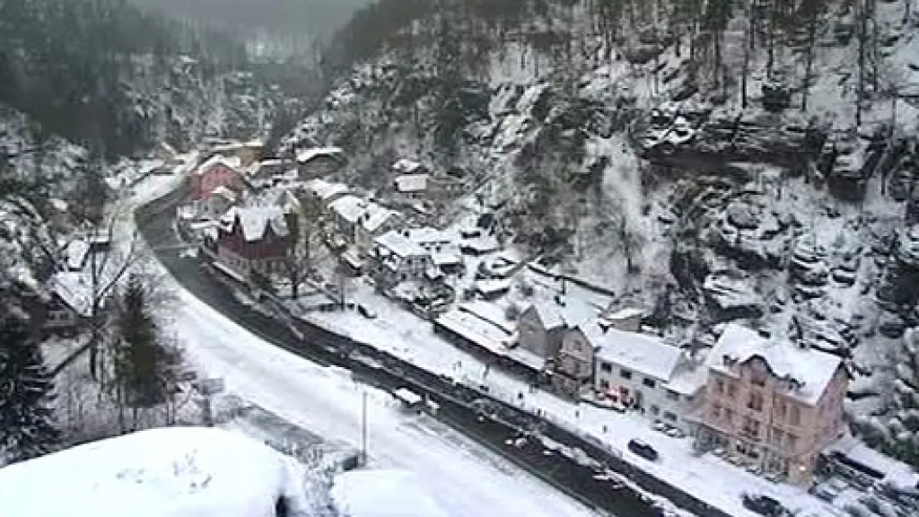 Zasněžené Hřensko