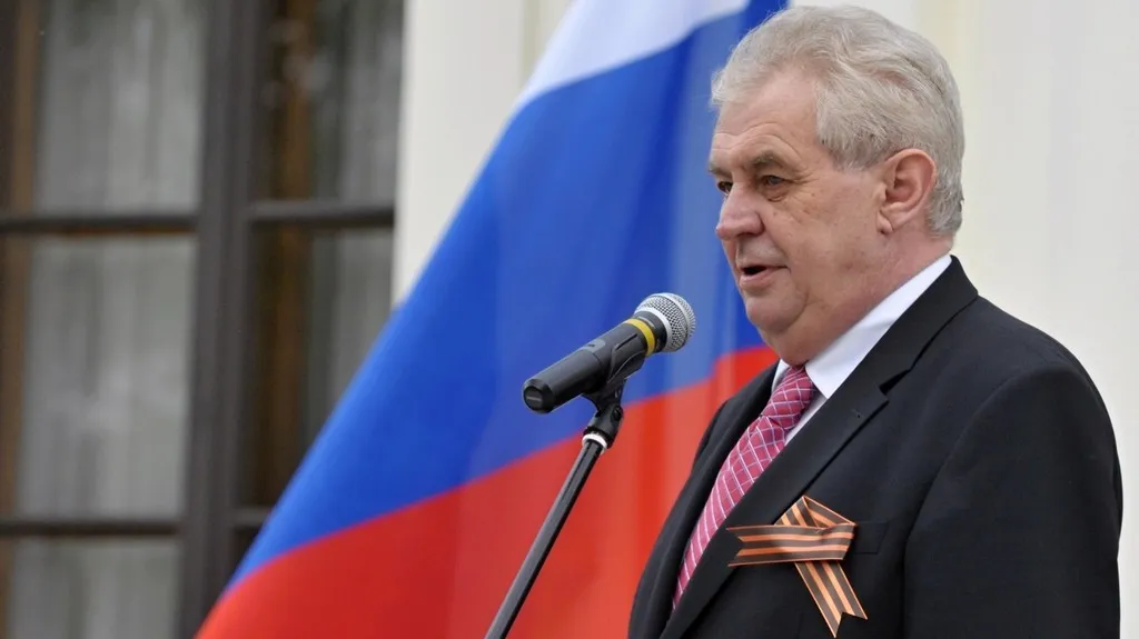 Zeman na ruském velvyslanectví