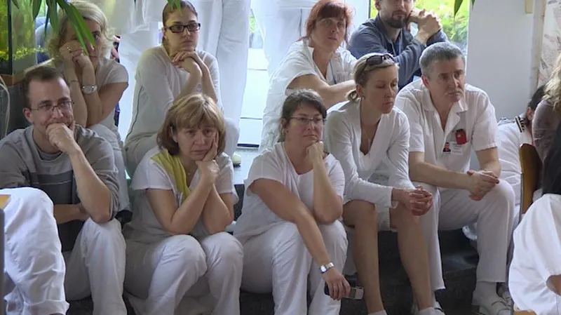 Zaměstnanci semilské nemocnice