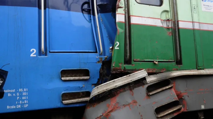 Železniční nehoda u Žalhostic - 28. 3. 2015