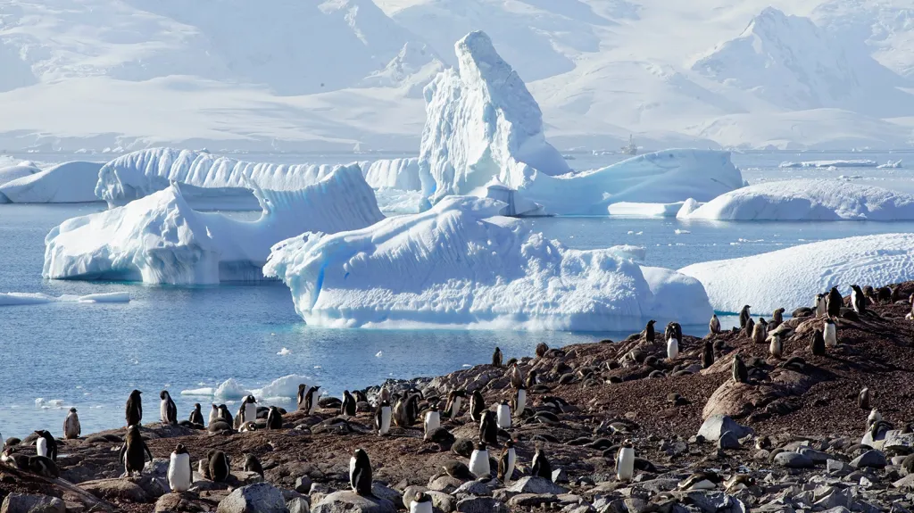 Antarktida - ilustrační snímek
