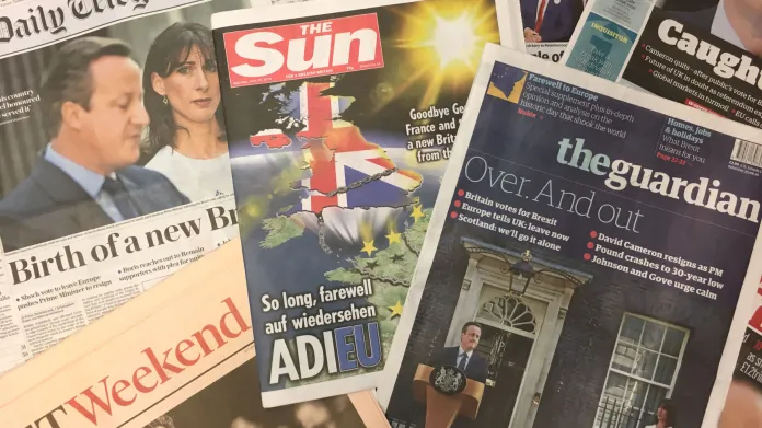 Britský tisk o brexitu