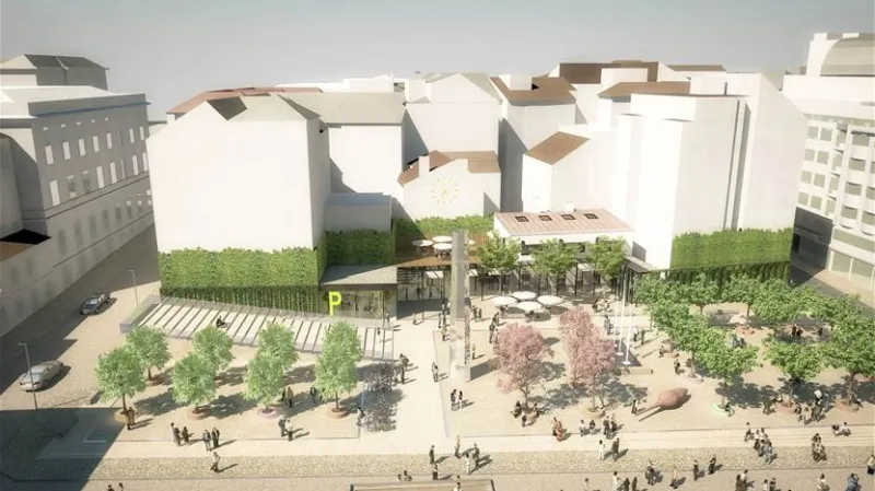 Vizualizace místa bez Janáčkova kulturního centra