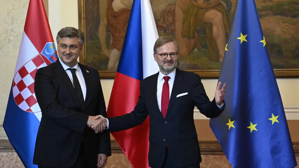 Petr Fiala a Andrej Plenković