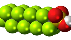 3D model věčné chemikálie PFOS