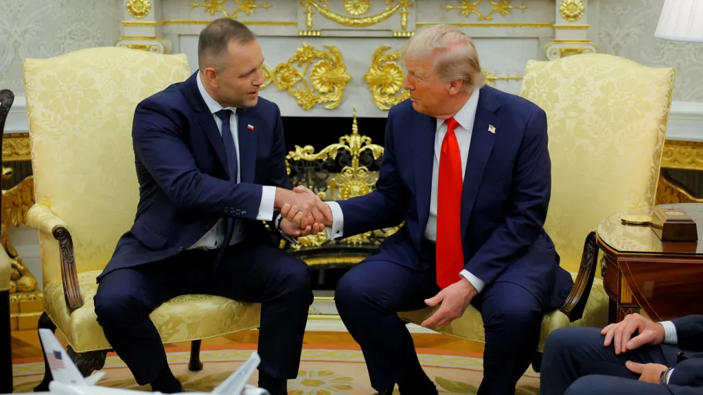 Karol Nawrocki a Donald Trump