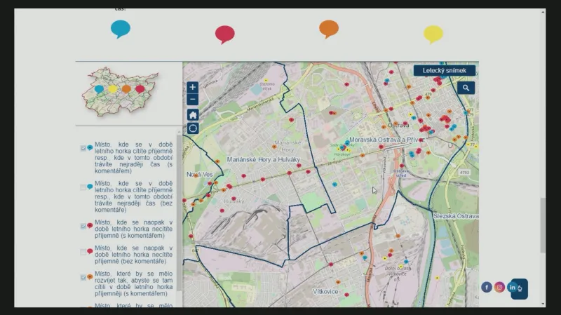 Pocitová mapa horka