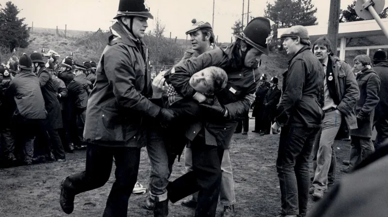 Demonstrace anglických horníků