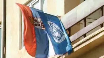 Vlajka OSN v Kosovu