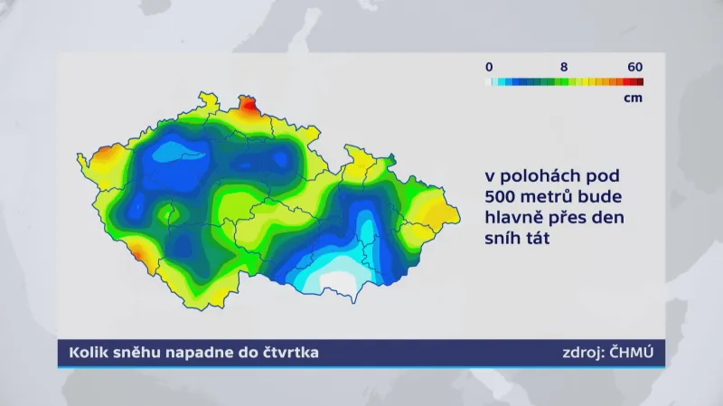Nový sníh do konce týdne