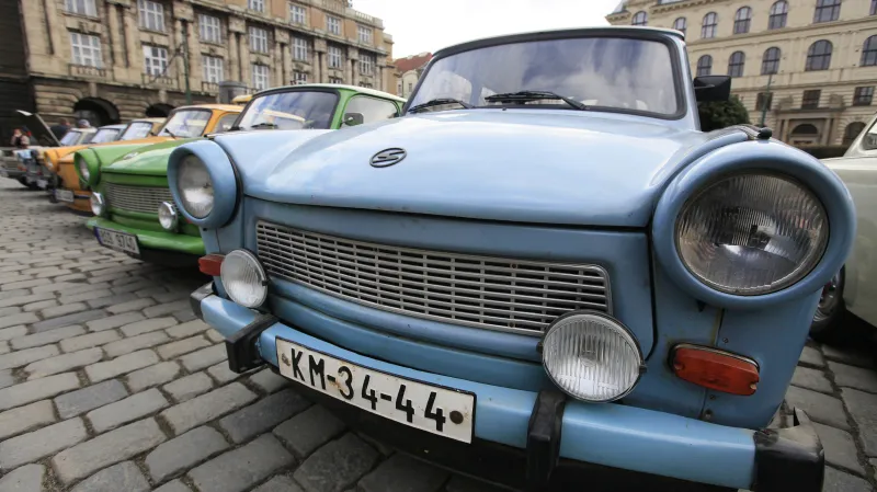 Trabanty na symbolickém zahájení výpravy Dana Přibáně (2018)