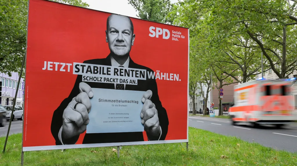 Předvolební plakát německé SPD