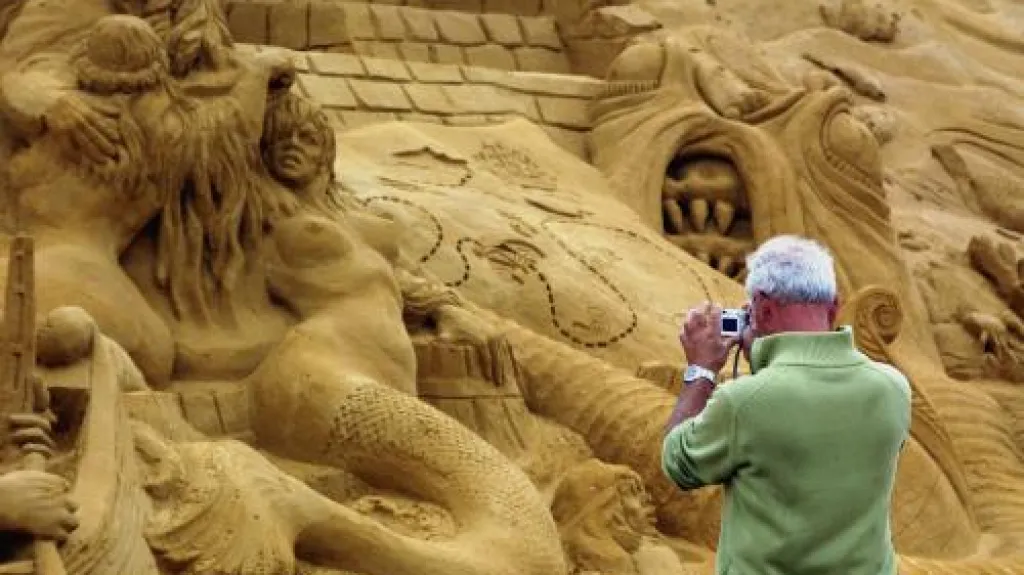 Festival písečných soch v belgickém Blankenberge