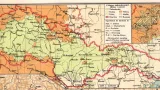 Atlas zeměpisný pro školy měšťanské vydaný v Praze v roce 1930 z pera F. Macháta a J. Brunclíka ukazuje ostřejší hranice mezi národnostmi. Smíšeného osídlení si všímá hlavně v severních Čechách.
