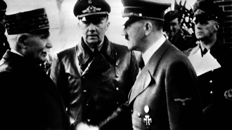 Pétaine s Hitlerem a Ribbentropem