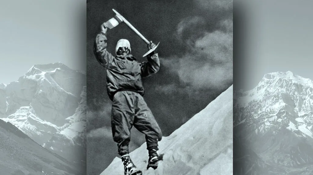Maurice Herzog na vrcholu Annapurny